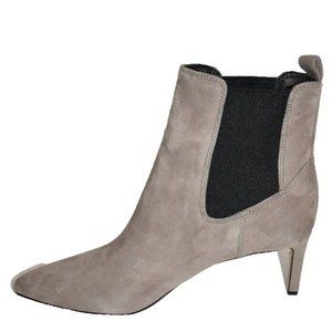 New! VERONICA BEARD Leeland Pointed Toe Chelsea Boot Taupe Gray Size 8.5 M DD375